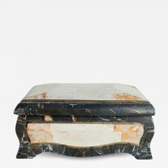  Casa Bique Casa Bique Tessellated Stone Brass Jewelry Dresser Box 1980 - 4399094