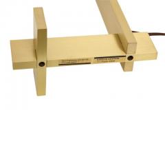  Casella Lighting Casella Desk Lamp Brushed Brass Cantilevered Signed - 2744072