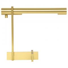  Casella Lighting Casella Desk Lamp Brushed Brass Cantilevered Signed - 2744078