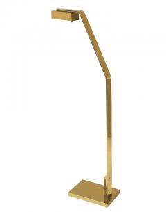  Casella Lighting Midcentury Italian Modern Polished Brass Reading Floor Lamp by Casella - 1738939