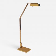  Casella Lighting Midcentury Italian Modern Polished Brass Reading Floor Lamp by Casella - 1741331