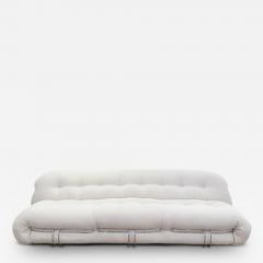  Cassina 944 SORIANA 3 SEAT SOFA IN TESS LOOK BIANCO - 2983196