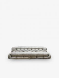  Cassina 944 SORIANA THREE SEATER SOFA IN LUXOR FUCILE - 3037652