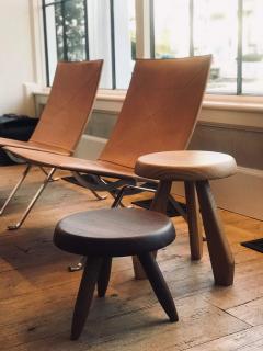  Cassina CHARLOTTE PERRIAND TABOURET BERGER STOOL IN WALNUT - 3097022