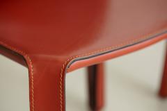  Cassina Cassina Cab Side Chairs in Red Leather - 642529