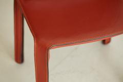  Cassina Cassina Cab Side Chairs in Red Leather - 642532