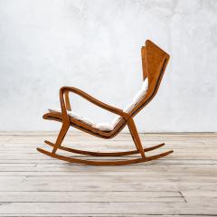  Cassina Cassina Rocking Chair mod 572 in Wood and Cuscion 50s - 3310904