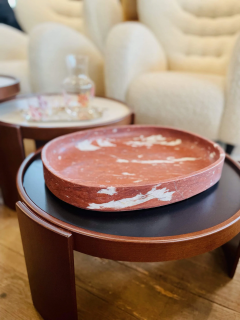  Cassina GIANFRANCO FRATTINI NEST OF 4 TABLES IN STAINED WALNUT - 3046323