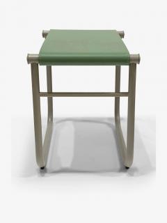  Cassina IMAESTRI LE CORBUSIER 9 STOOL IN MUD ENAMEL FRAME - 3075293