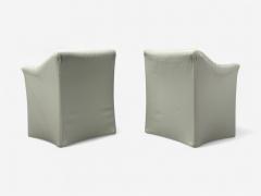  Cassina Mario Bellini Italian Modern Leather Four Model 684 Armchairs Italy 1980s - 4381256