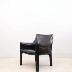  Cassina Mario Bellini for Cassina CAB 414 Chairs in black stitched Leather - 3953008