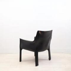  Cassina Mario Bellini for Cassina CAB 414 Chairs in black stitched Leather - 3953030