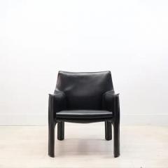 Cassina Mario Bellini for Cassina CAB 414 Chairs in black stitched Leather - 3953032