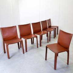  Cassina Mario Bellini set of six chairs 412 Cassina 1970s - 4076330