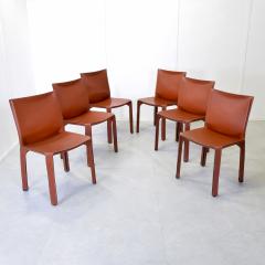  Cassina Mario Bellini set of six chairs 412 Cassina 1970s - 4076332