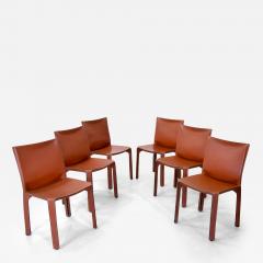  Cassina Mario Bellini set of six chairs 412 Cassina 1970s - 4083225