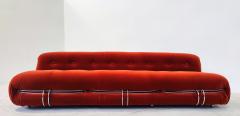  Cassina Orange Soriana Three Seater Sofa by Afra Tobia Scarpa for Cassina - 3185128