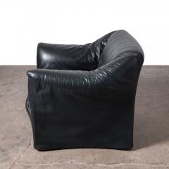  Cassina Pair of Tentazione chairs in Black Leather by Mario Bellini for Cassina - 4397573