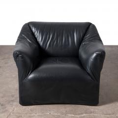 Cassina Pair of Tentazione chairs in Black Leather by Mario Bellini for Cassina - 4397575