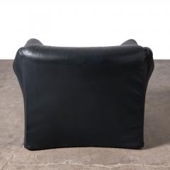  Cassina Pair of Tentazione chairs in Black Leather by Mario Bellini for Cassina - 4397578