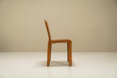  Cassina Set of 4 CAB Chairs in Cognac Leather by Mario Bellini for Cassina Italy 1977 - 3055837