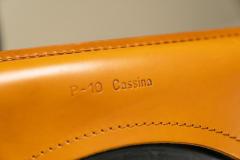  Cassina Set of 4 CAB Chairs in Cognac Leather by Mario Bellini for Cassina Italy 1977 - 3055839