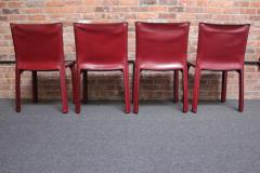  Cassina Set of Six Vintage Mario Bellini for Cassina CAB Chairs in Oxblood Leather - 3224763