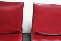 Cassina Set of Six Vintage Mario Bellini for Cassina CAB Chairs in Oxblood Leather - 3224766