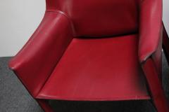  Cassina Set of Six Vintage Mario Bellini for Cassina CAB Chairs in Oxblood Leather - 3224768