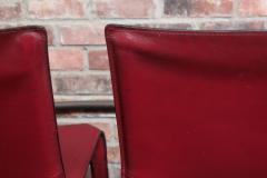  Cassina Set of Six Vintage Mario Bellini for Cassina CAB Chairs in Oxblood Leather - 3224769