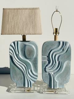  Casual Lamps Brutalist Style Plaster Lamps - 769646