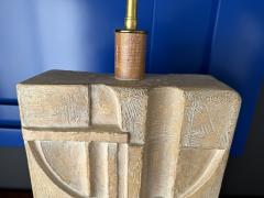  Casual Lamps Pair of Cast Plaster Lamps - 3134574