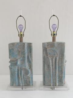  Casual Lamps Pair of Plaster Casual Lamps Brand Table Lamps - 467880