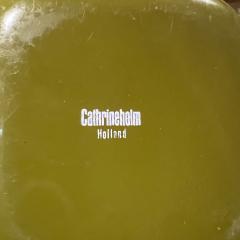  Cathrineholm Vintage Avocado Green Enamelware Bowl 1960s Modern Cathrineholm of Holland - 2590748