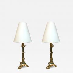  Cattadori Pair of Brass Neo Classical Lamps by Cattadori Italy 1970s - 519425