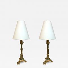  Cattadori Pair of Brass Neo Classical Lamps by Cattadori Italy 1970s - 519425