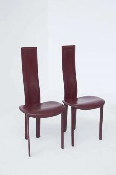  Cattelan Italia Vintage Leather Chairs for Cattelan Italia 1980s - 3629005