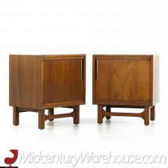  Cavalier Furniture Co Cavalier Furniture Mid Century Walnut Nightstand Pair - 3688638