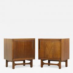  Cavalier Furniture Co Cavalier Furniture Mid Century Walnut Nightstand Pair - 3690471