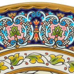  Cearco Large pair of 20th century Spanish Orientalist ceramic chargers by Cearco - 4467196