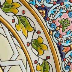  Cearco Large pair of 20th century Spanish Orientalist ceramic chargers by Cearco - 4467202