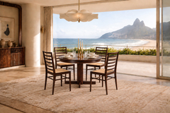  Celina Decora es Brazilian Modern Rosewood Round Dining Table by Celina Decora es Lot 1166 - 4797464