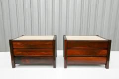  Celina Decora es Brazilian Modern Side Tables Set with Drawers Travertine Hardwood by Celina - 3299006