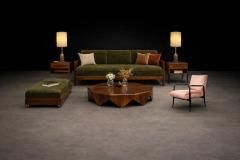  Celina Decora es Brazilian Modern Two in One Rosewood Sofa Daybed in Deep Olive Mohair Celina - 4525282