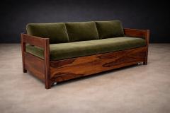  Celina Decora es Brazilian Modern Two in One Rosewood Sofa Daybed in Deep Olive Mohair Celina - 4525283
