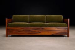  Celina Decora es Brazilian Modern Two in One Rosewood Sofa Daybed in Deep Olive Mohair Celina - 4525287