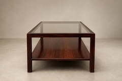  Celina Decora es Brazilian Two Tier Coffee Table in Rosewood and Glass by Celina Decora es - 4744102