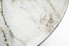  Celina Decora es Midcentury Modern Round Table in Hardwood Marble by Celina Brazil c1960 Sealed - 3183446