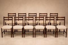  Celina Decora es Monumental Set of Twelve Brazilian Modern Rosewood Dining Chairs by Celina - 4616009