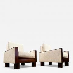  Celina Decora es Pair of Armchairs in Rosewood and Fabric Celina 1960s Lot 455A - 4305671